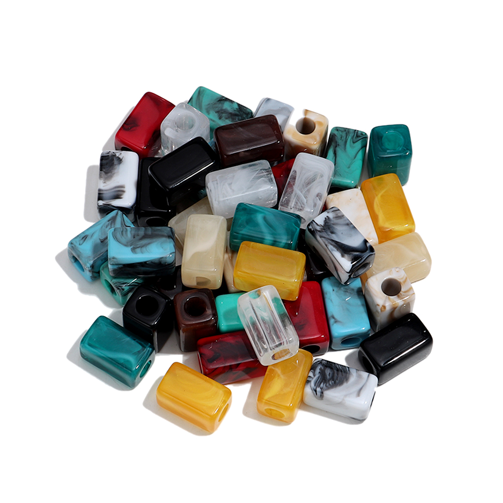 Vintage Collectible Marbles - 20개 대리석 색상 레진 기하학적 루즈
