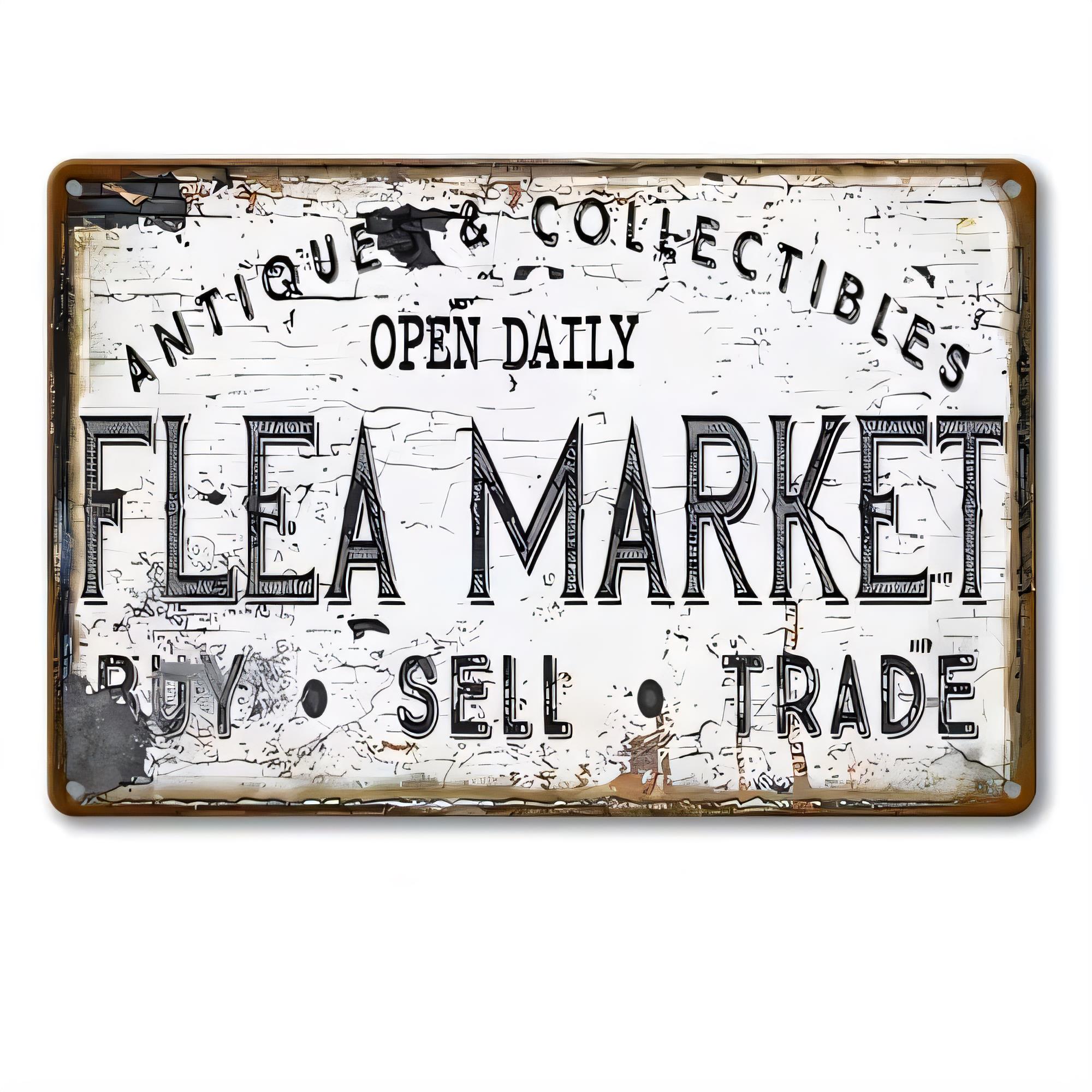 Vintage Collectible Market - 빈티지 금속 벽 장식, 앤틱 수집품,
