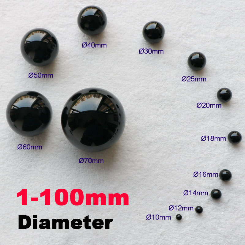 Vintage Collectible Marbles - 검은색 유리 구슬 1-100mm 유리 비즈