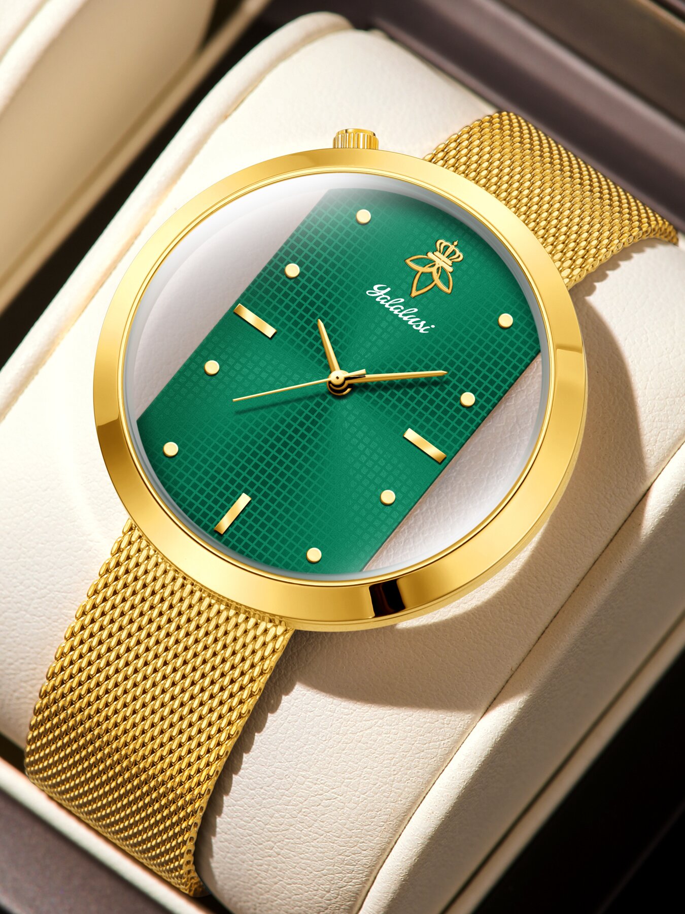 Vintage Watch Crystal - 야라루시 빈티지 스타일 여성용 시계, 오픈워크