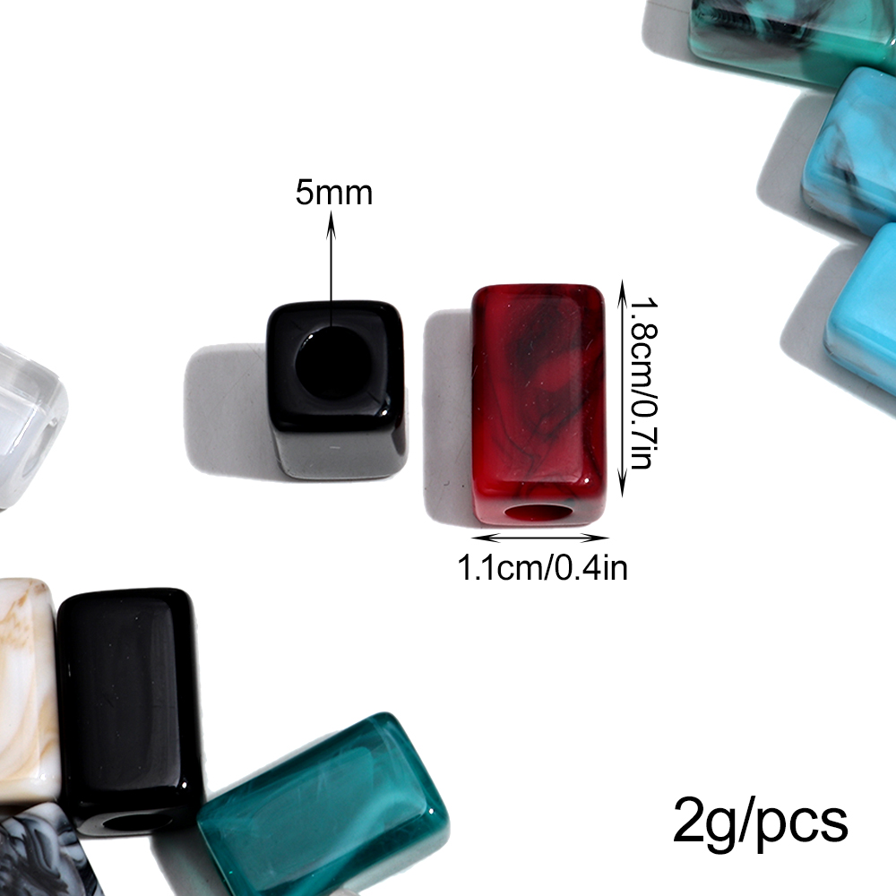 20개 대리석 색상 레진 기하학적 루즈 비즈 아크릴 직 - Vintage Collectible Marbles 리뷰 및 가격
