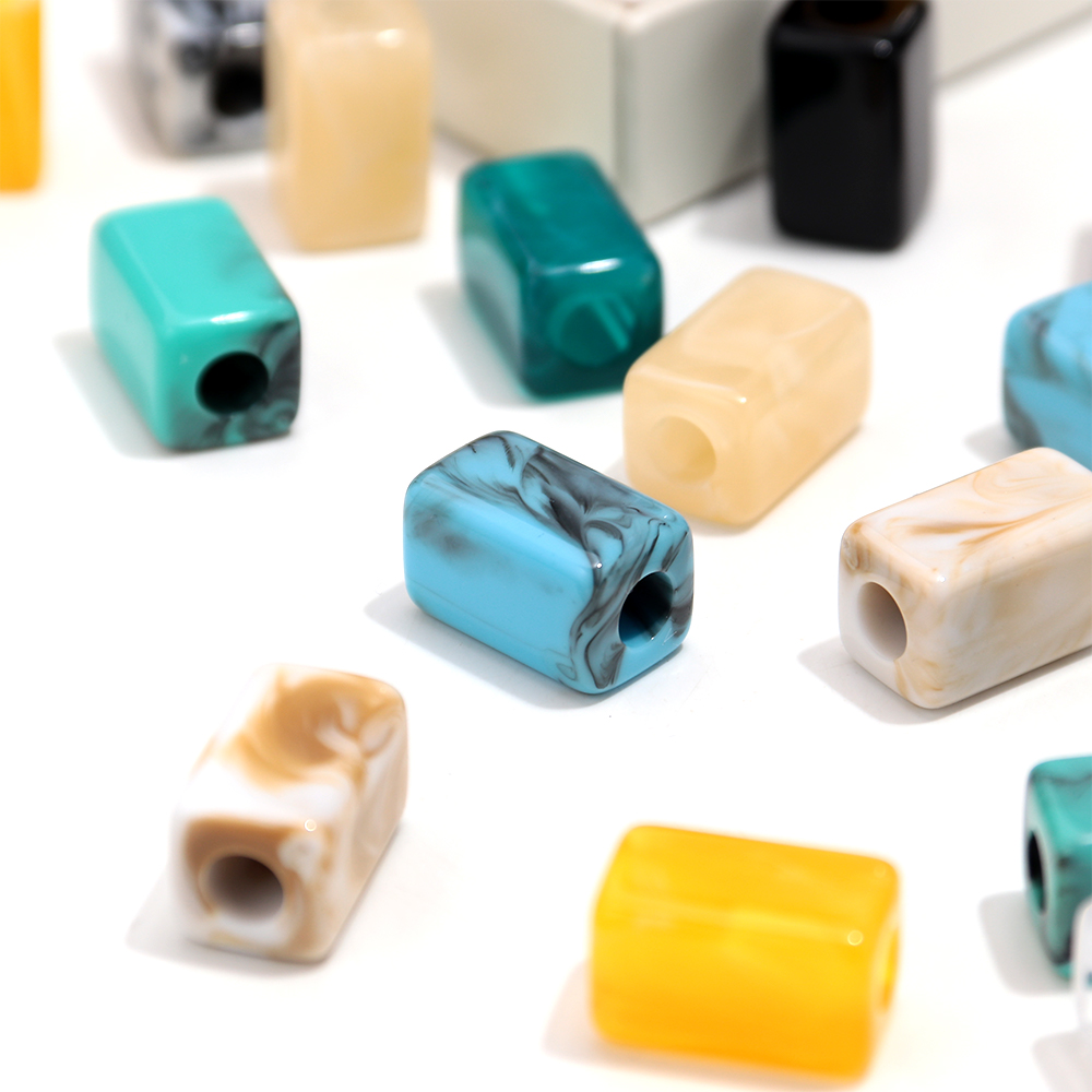 20개 대리석 색상 레진 기하학적 루즈 비즈 아크릴 직 - Vintage Collectible Marbles 리뷰 및 가격