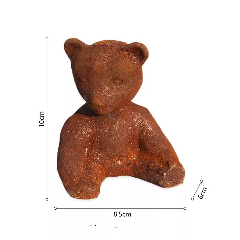 소박한 주철 곰 조각상 2개 세트, 빈티지 미니 동물  - Vintage Collectible Bears 리뷰 및 가격