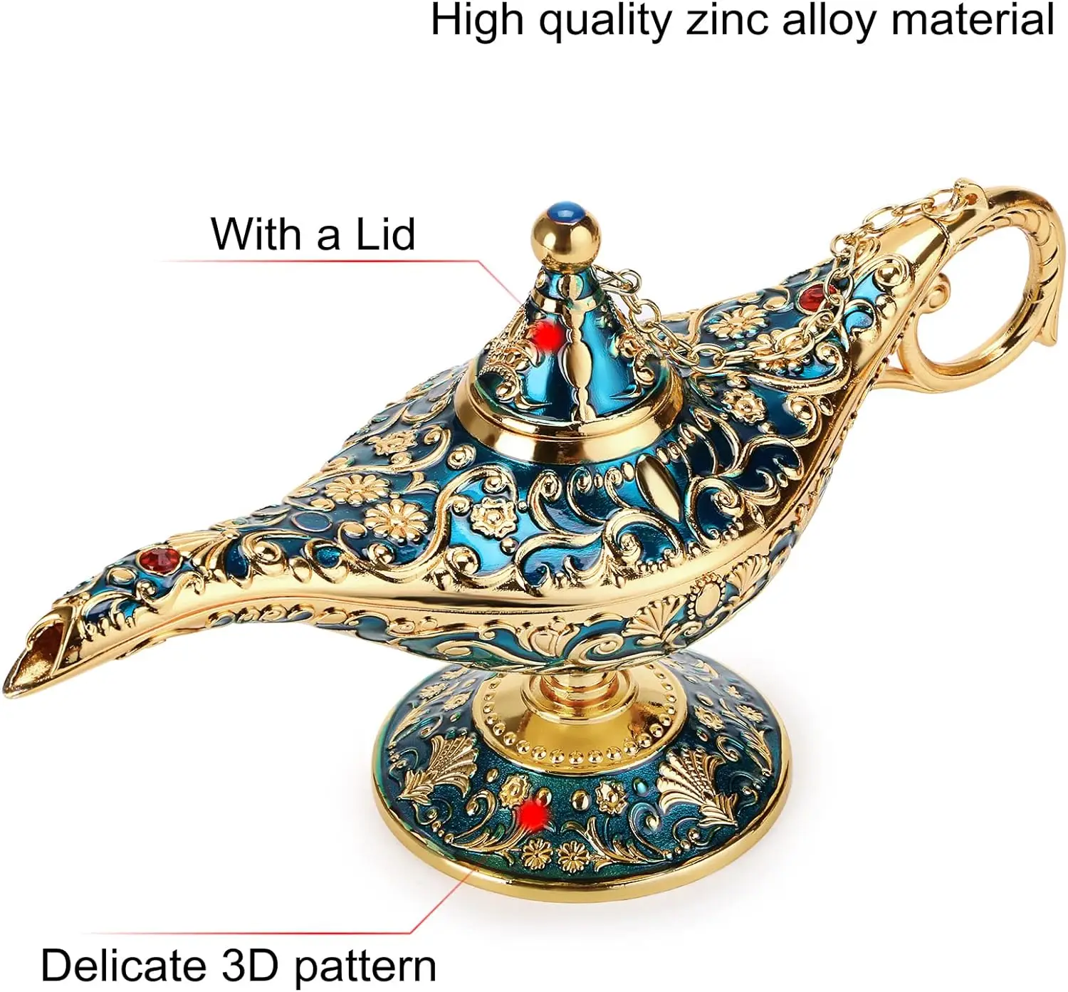 빈티지 마법의 전설 알라딘 지니 램프 홈 웨딩 테이블  - Collectible Vintage Lamps 리뷰 및 가격