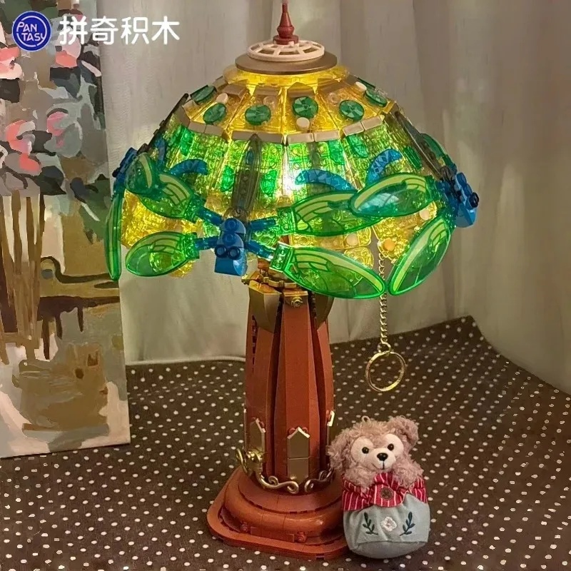 판타시 빈티지 유리 책상 램프 조립식 블록 귀여운 장난 - Collectible Vintage Lamps 리뷰 및 가격
