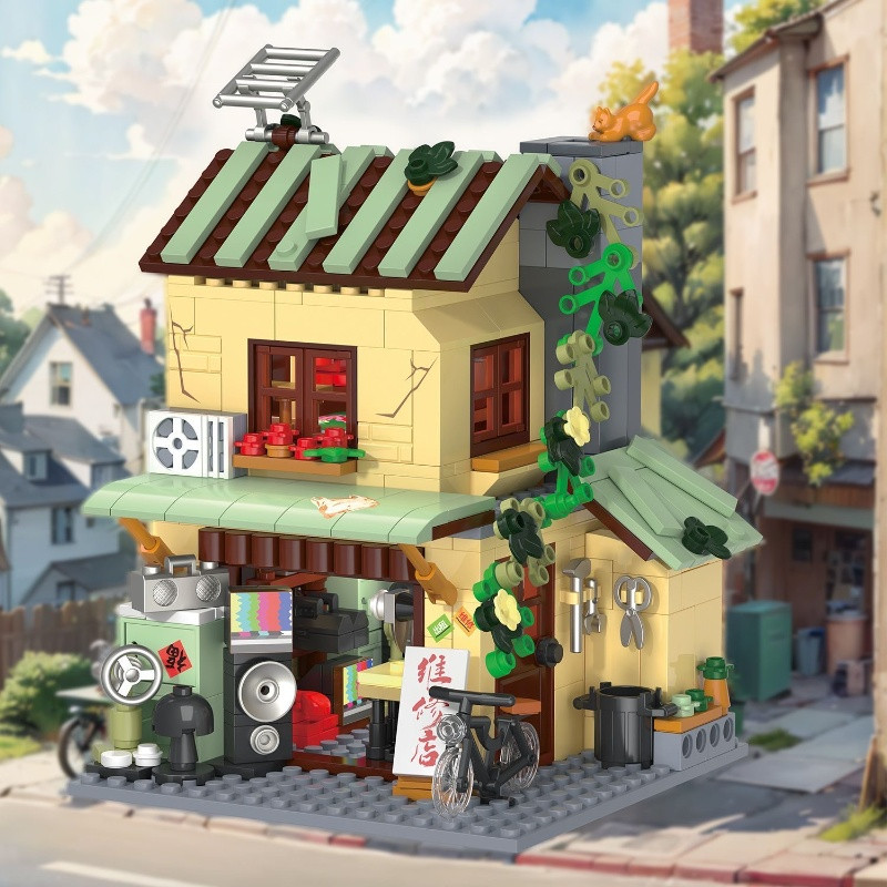 미니 스트리트 빈티지 백화점 빌딩 블록 레트로 옛날 상 - Vintage And Collectible Stores 리뷰 및 가격