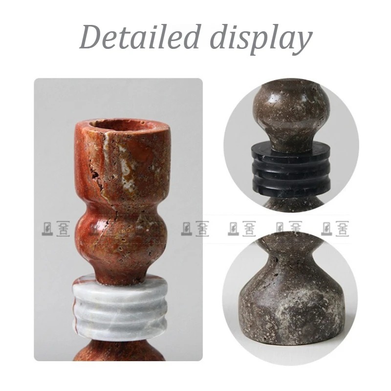 대리석 캔들 홀더 빈티지 테이블탑 캔들스틱 거실 테이블 - Vintage Collectible Marbles 리뷰 및 가격