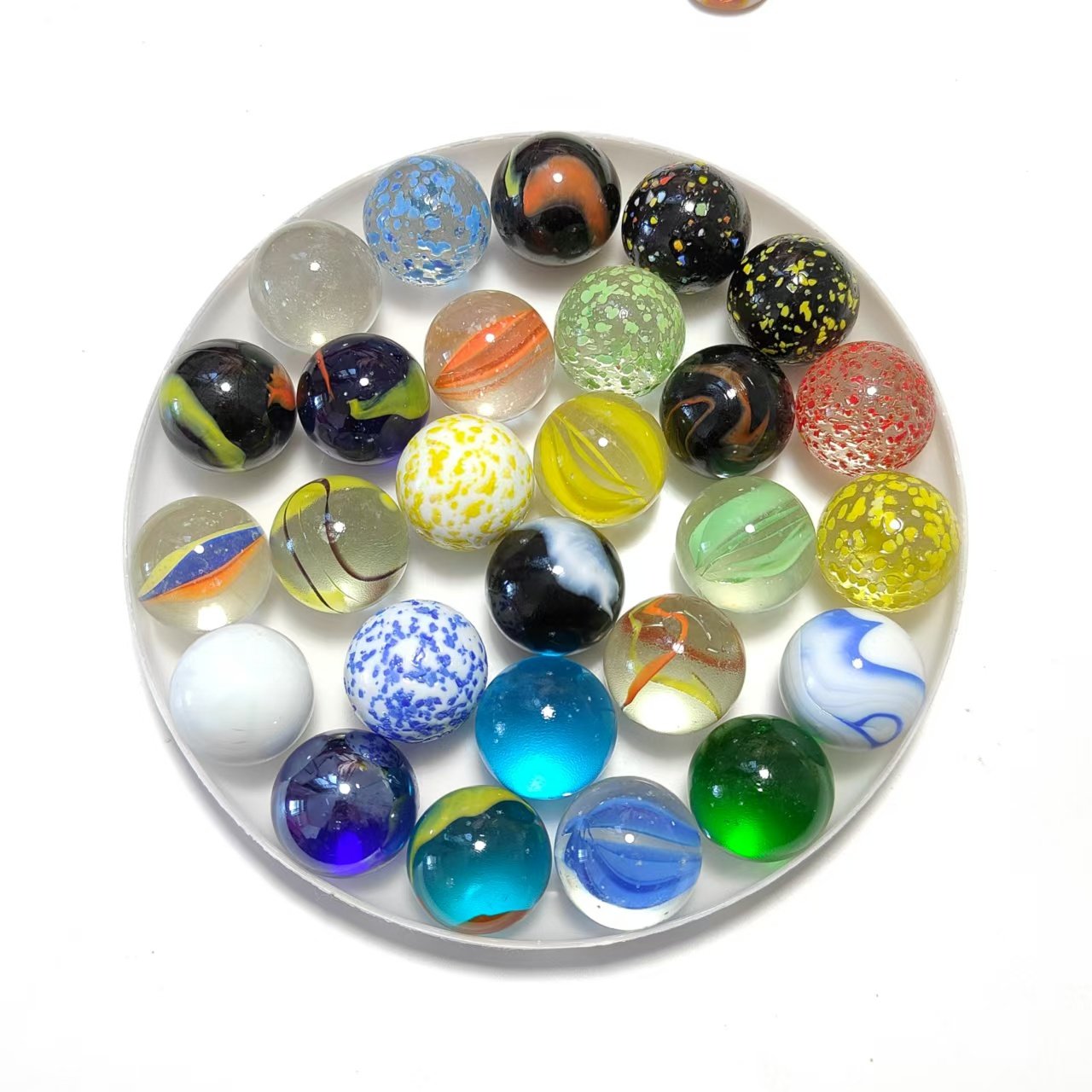 16mm 25mm 35mm 컬러 유리 구슬 단색 공예품 - Vintage Collectible Marbles 리뷰 및 가격