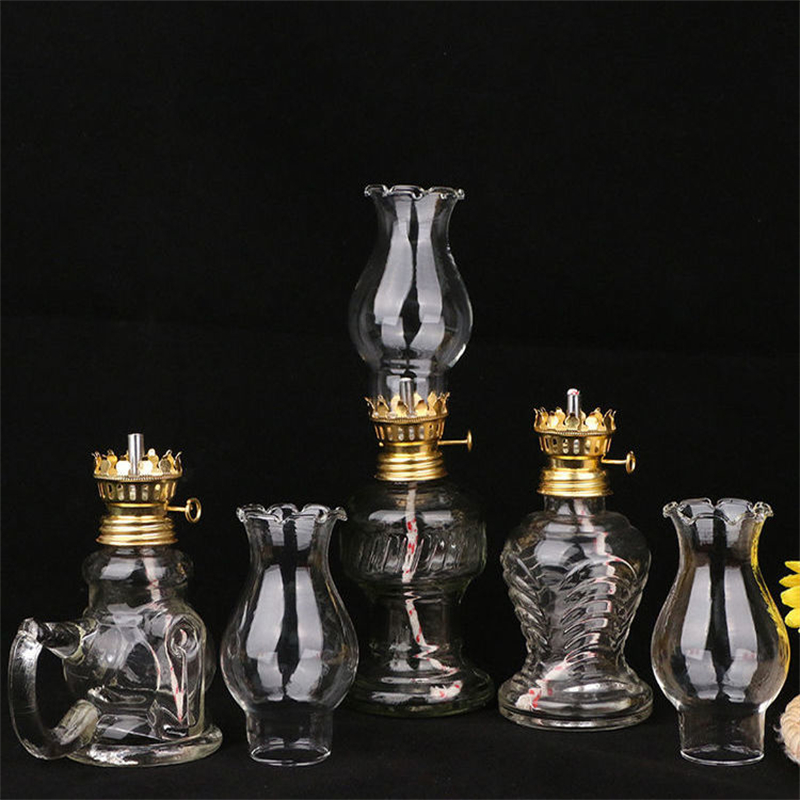 유리 오일 램프 클래식 레트로 빈티지 랜턴 휴대용 대용 - Collectible Vintage Lamps 리뷰 및 가격