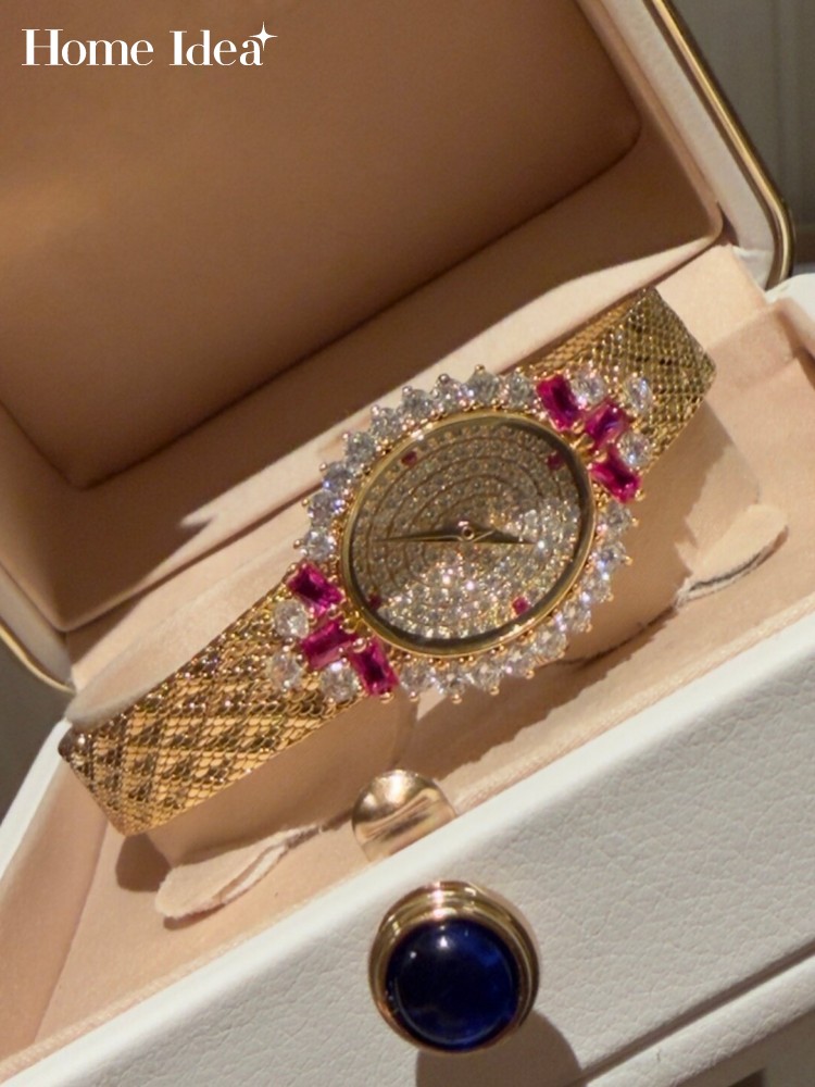 빈티지 숙녀 타원형 모양 쿼츠 시계 우아한 숙녀 사무  - Vintage Watch Crystal 리뷰 및 가격