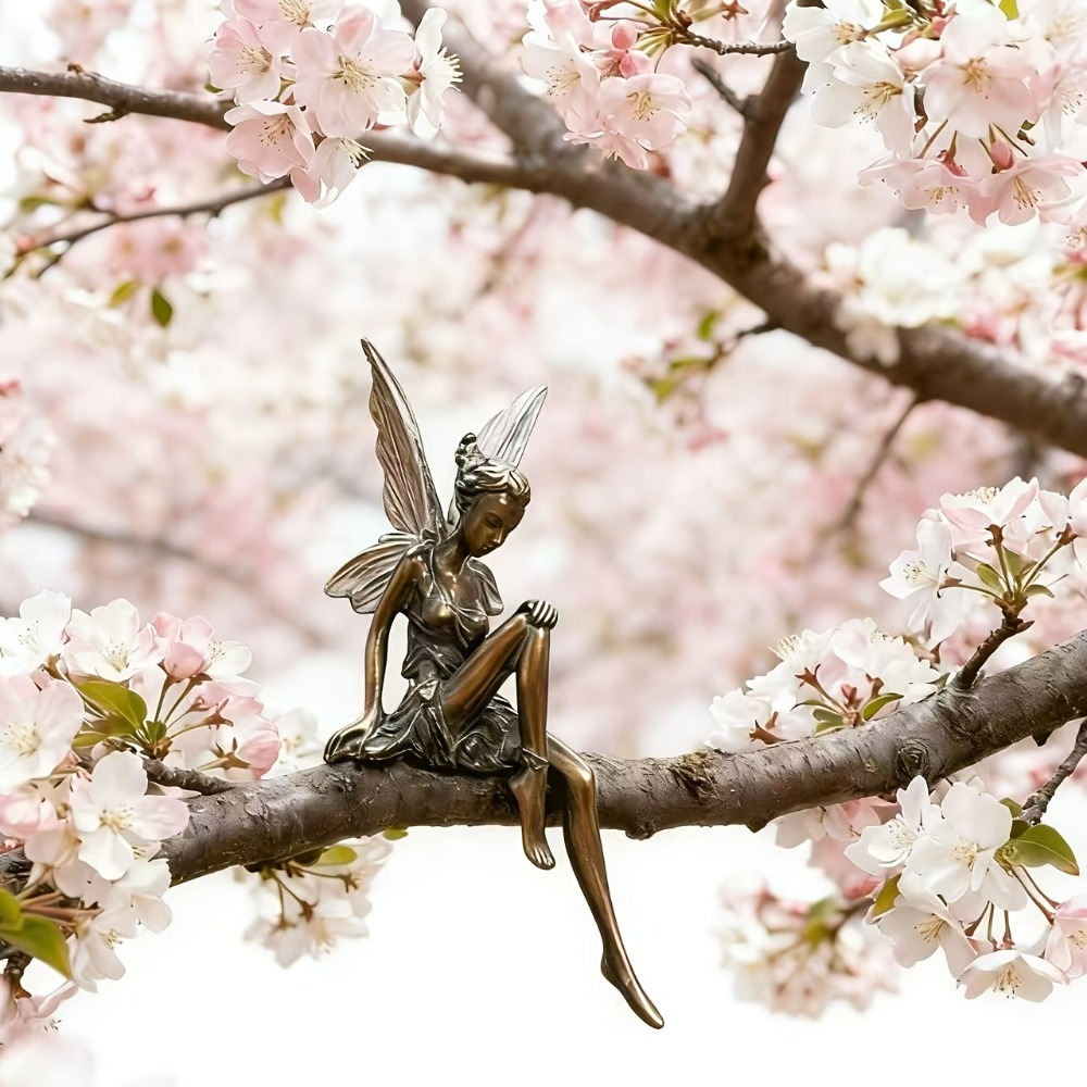 빈티지 스타일 레진 요정 피규어 투명 날개 달린 앉아있 - Vintage Fairy Figurines Collectible 리뷰 및 가격